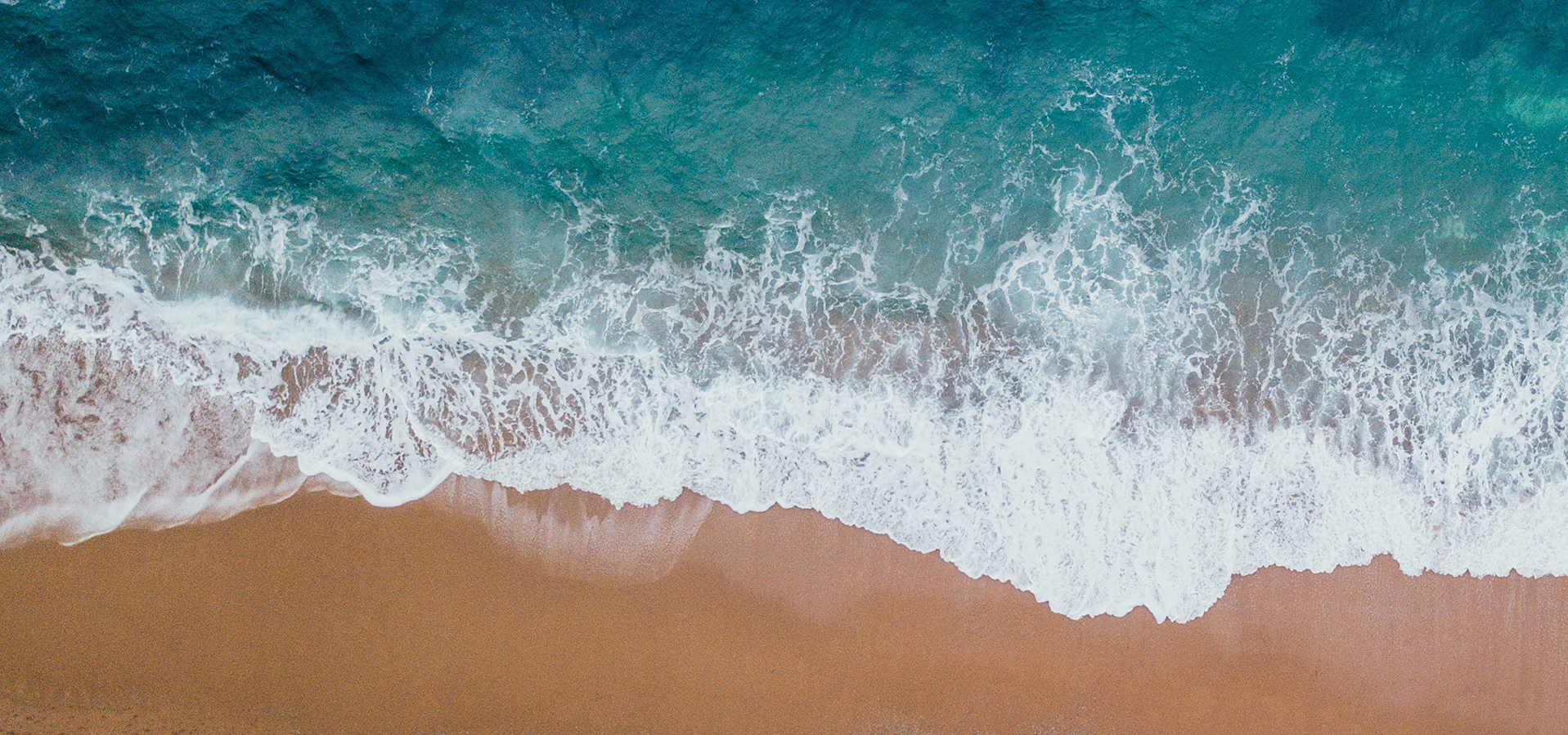 Aerial view of ocean waters where cultured pearls are farmed